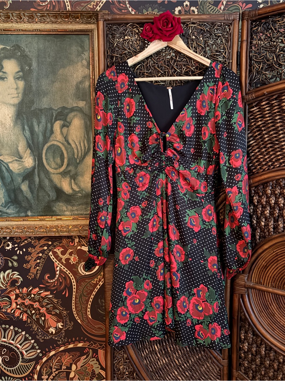 Free People Poppy Floral Mini Dress | Size 12 retail $128